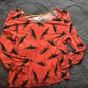 Quirky leopard shirt